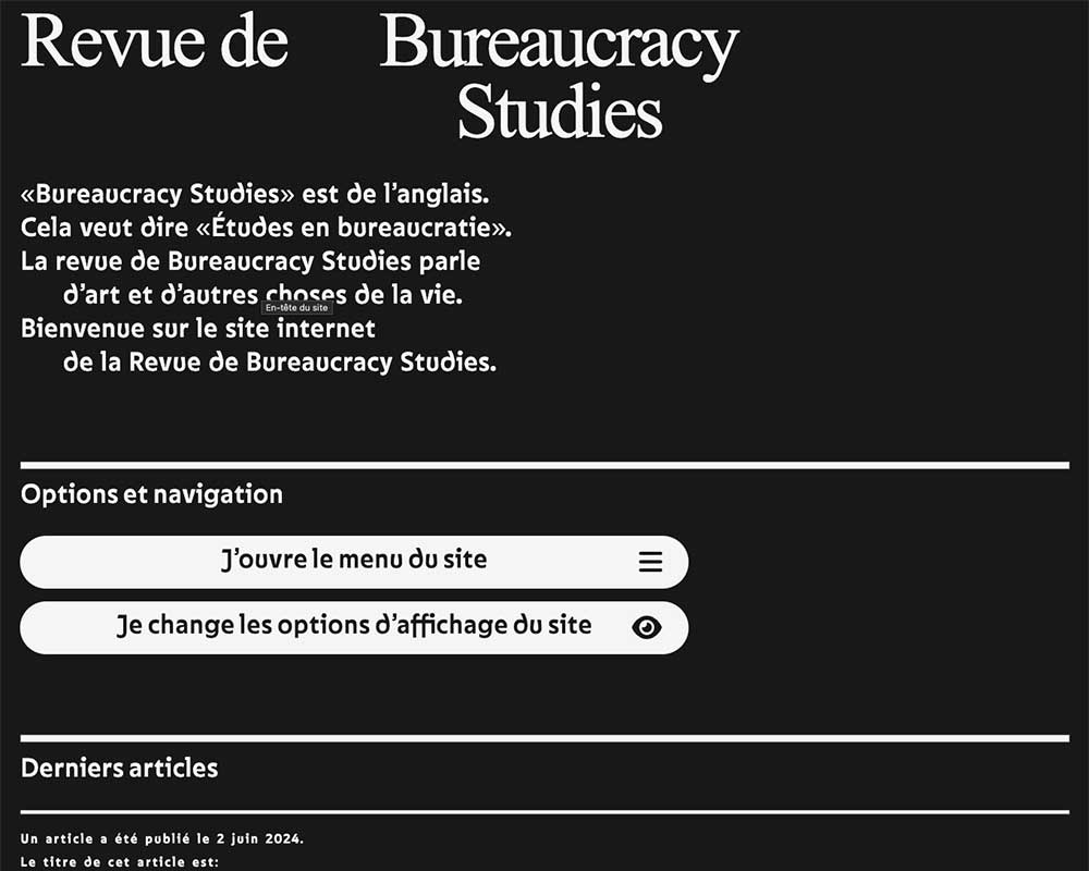 Bureaucracystudies.org