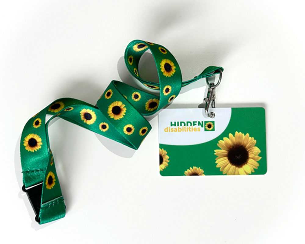 autismus schweiz: Sunflower Lanyard